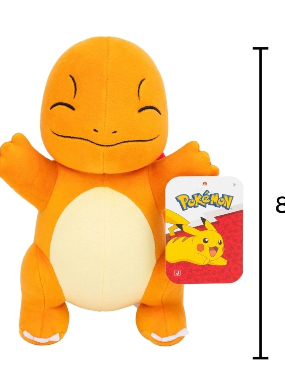 Pokemon Charmander Plush-8 Inch EYES CLOSED NWT